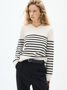 InWear | Wallis V-neck Striped Pullover